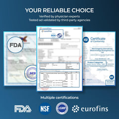 FORTISCA NAD+ capsules in hand showcasing portable daily support.