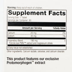 FortuneFoundry SP Oculotrophin PMG bottle label highlights PMG extracts for cellular eye health