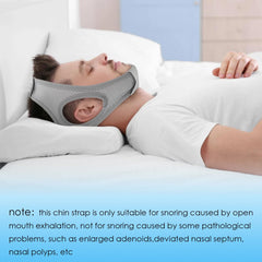 Forzacx CPAP-friendly strap with removable chin cover enhances comfort during CPAP use.