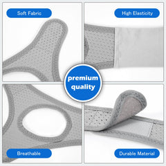 Forzacx lightweight breathable snore strap stays cool and comfortable all night.