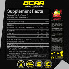 Forzagen BCAAs glutamine powder scoop for precise pre or post workout dosing