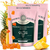FOUBUS Vital Source gummies bottle with pour for convenient daily routine.