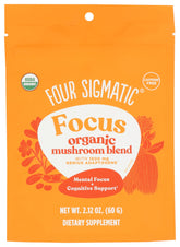 Four Sigmatic Focus Blend Lion's Mane bottle offers decaf focus support for daytime tasks.