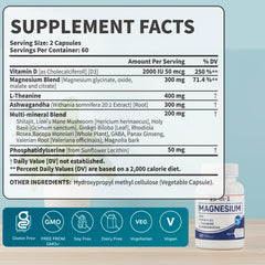 FQMUEV PuraVita capsule close-up with Ashwagandha and L-Theanine blend