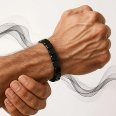 Fqwrus Hematite Bracelet 2pc packaging highlights gift-ready presentation.