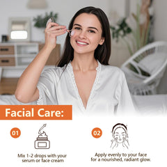 Frankincense essential oil on the scalp for hair care