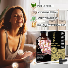 FRAOIL Cherry Blossom oil with glass dropper for precise use
