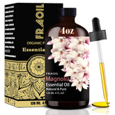 Fraoil Magnolia Aceite Esencial, frasco ámbar 120 ml para aromaterapia suave