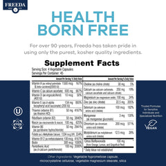 Freeda SCD Multivitamin capsules close-up easy-to-swallow vegan capsules