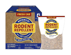 Fresh Cab 8-scent pouches arranged for continuous pest deterrence and air freshness.