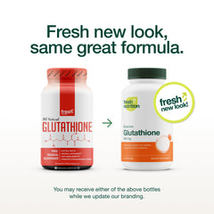 Fresh Nutrition glutathione capsules close-up for easy dosing