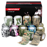 FRESINIDER camo self adhesive wrap for quick, secure support on joints.