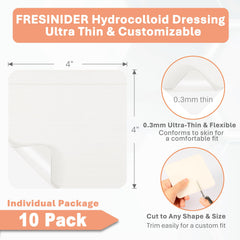 FRESINIDER ultra-thin 0-3mm dressing blends with skin for all-day comfort.