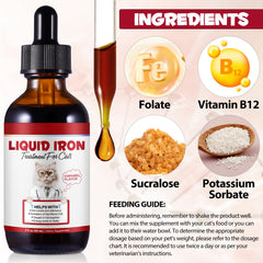 FSLHCY iron supplement for cats mixed with food fits meals easily