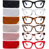 FSRTEP Oprah Style readers with oversized square frames for versatile daily wear.