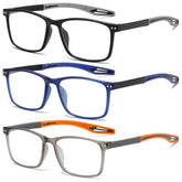 FSRTEP men's reading glasses with sporty front design for clear on-the-go vision
