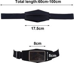 FSUHHIAD insulin pump belt side view with adjustable strap for a snug fit.
