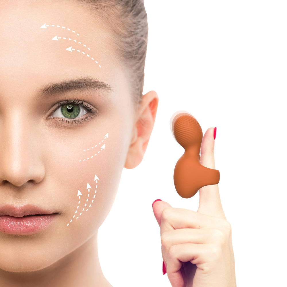 Fuigarry mini-ring facial massager targets the eye area to reduce puffiness and fatigue.