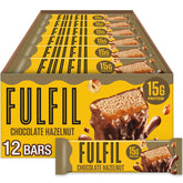 Fulfil Chocolate Hazelnut Protein Bar ingredients close-up, ideal for on-the-go fueling
