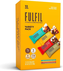 FULFIL Protein Snack Bars reveal peanut nougat center for a satisfying protein boost.