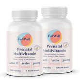 FullWell Prenatal Vitamins Lemon bottle – top view emphasizes freshness for easy dosing