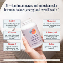 FullWell Women’s Multivitamin daily dose: four capsules for nutrient coverage.