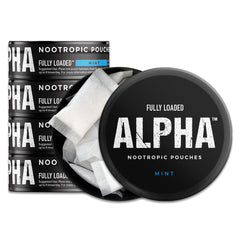 Fully Loaded Bullseye Alpha Nootropic Mint can for discreet on-the-go use