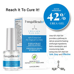 FungaBlend 10 Urea 42% top-nail application shows fast, mess-free use
