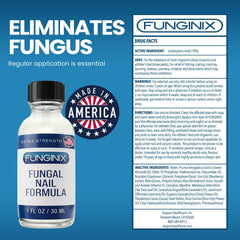 FUNGINIX Toenail Fungus Treatment features tea tree oil and botanicals for soothing care