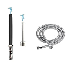 Funny Steel shower enema kit hose 59 inch for quick, easy installation.