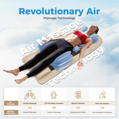 fuptos full body massage mat back heat therapy, soothing warmth