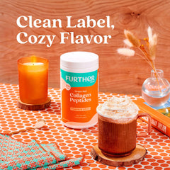 Further Food Cozy coffee mix with pumpkin spice for a warm autumn vibe.