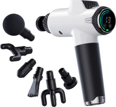 Fusion Black Pro deep-tissue massage gun for powerful muscle relief