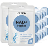 FUTHRI NADpatch packaging front shows vegan patches for daily vitality.
