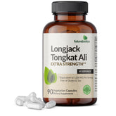 Futurebiotics Longjack Tongkat Ali envase frontal, fácil almacenamiento para uso diario