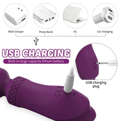 Fuwyiy massager with USB charging in two hours for quick power.