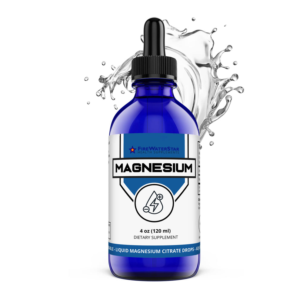 FWS Magnesium Citrate Liquid Drops bottle ready for daily use