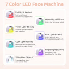 FXXXCUWUU LED light therapy on the neck for refreshed skin.