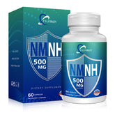 FYLFRKUY NMNH 500mg bottle front showing premium packaging for daily NAD support