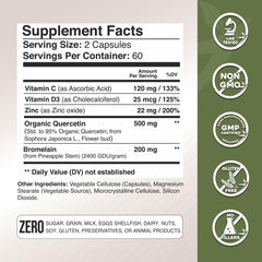 GADE NUTRITION quercetin capsules close-up for easy daily dose