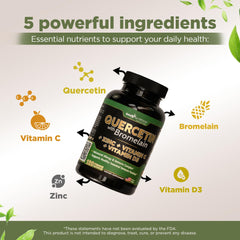 Gade Nutrition Vitamin C Zinc D3 capsules show vitamin-rich blend for general vitality.