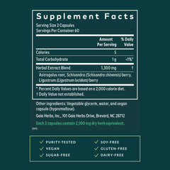 Gaia Herbs Astragalus Supreme capsules are vegan liquid phyto-caps for daily wellness.