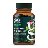 Gaia Herbs Echinacea Goldenseal bottle shown for daily immune support