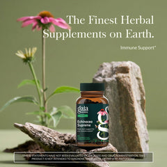 Gaia Herbs close-up of a vegan liquid phyto-cap showing texture and potency