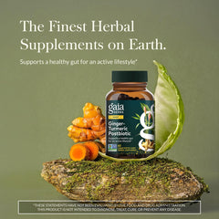 Gaia Herbs postbiotic capsules for daily gut health routine