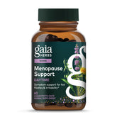 Gaia Herbs Menopause Support Daytime bottle label promoting natural balance