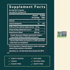Gaia Herbs Nootropic Focus capsules in tin demonstrate easy daily use