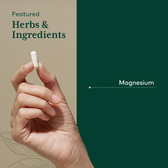 Pouring Gaia Herbs PRO magnesium glycinate to show easy intake