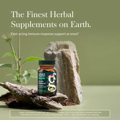 Gaia Herbs Quick Defense capsules pack highlighting fast-acting immune support potential