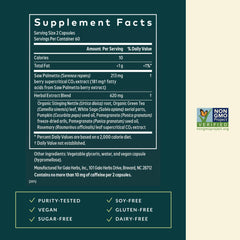 Gaia Herbs Prostate Health with saw palmetto berries, key ingredient from wild Florida and Georgia